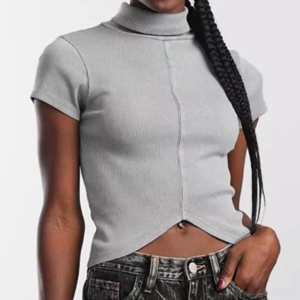 Gilded Intent - Ribbed Turtleneck Tee